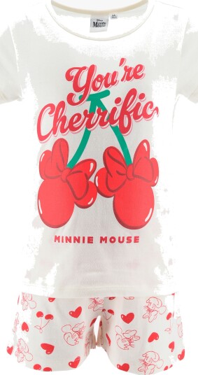 Disney Minni Mus Pysjamas Hvit 104 110