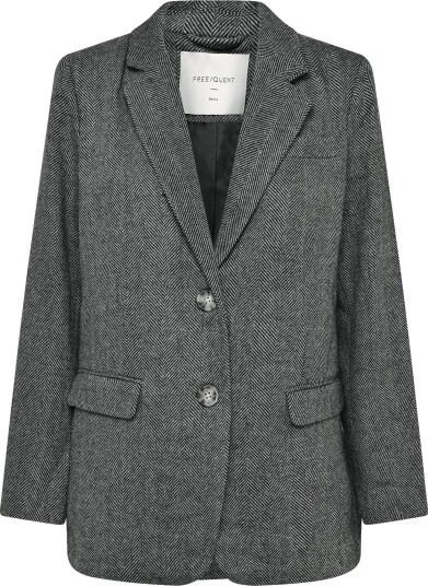 FREE/QUENT Fqzango Jacket   BLACK W. MEDIUM GREY MEL.   S