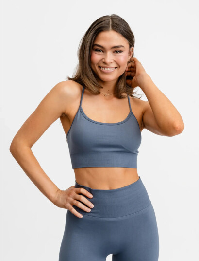 Drop of Mindfulness Signature Seamless Bra   Navy   S