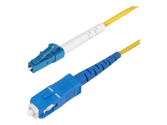Startech.Com 5M (16.4Ft) Lc To Sc (Upc) Os2 Single Mode Fiber Cable - Koblingskabel - Lc/Upc-Enkeltmodus (Hann) Til Sc/Upc-Enkeltmodus (Hann) - 5 M - 2 Mm - Fiberoptisk - Simpleks - 9 / 125 Micron - Os1/Os2 - Halogenfri Toretnings Passiv - Gul Startech.Com 5M (16.4Ft) Lc To Sc (Upc) Os2 Single Mode Fiber Cable - Koblingskabel - Lc/Upc-Enkeltmodus (Hann) Til Sc/Upc-Enkeltmodus (Hann) - 5 M - 2 Mm - Fiberoptisk - Simpleks - 9 / 125 Micron - Os1/Os2 - Halogenfri Toretnings Passiv - Gul