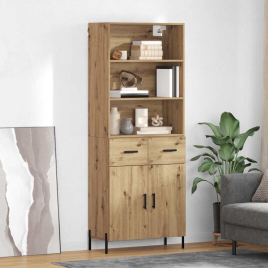 Høyskap Artisan Eik 69,5 x 32,5 x 180 cm Konstruert tre