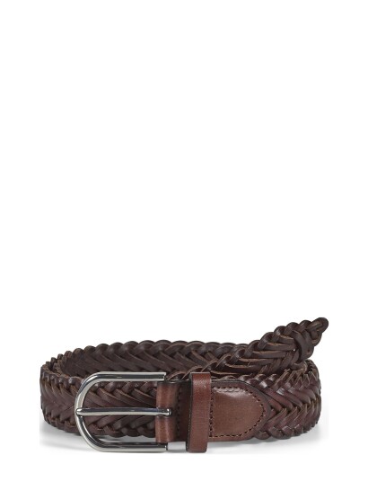 Howard London Braided Belt Ruben - Brown - 105