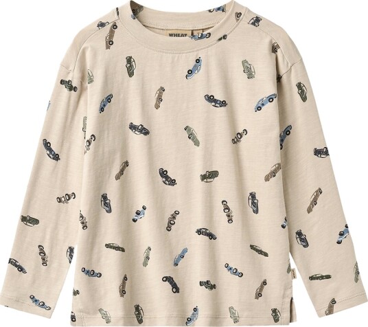Wheat Genser Ebbe Cars Wheat 4 år (104) Genser Beige