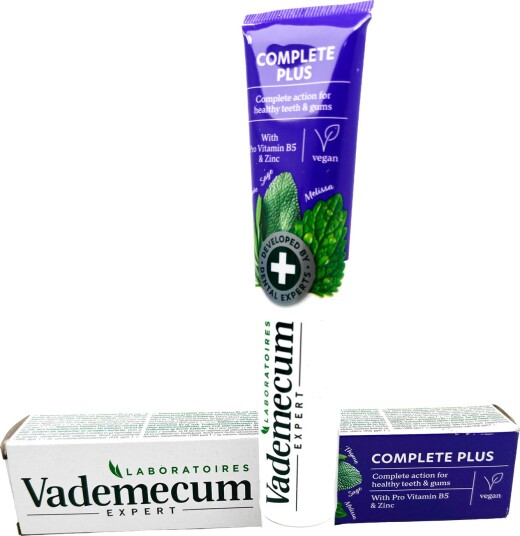 Vademecum Expert Complete Plus Tannkrem med Pro-Vitamin B5 & Zink 75 ml.