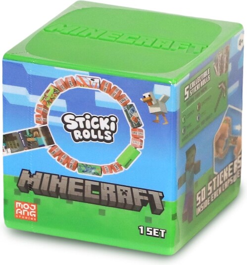 Sticki Rolls Sticki Band Capsule Minecraft Cdu Multi Colour One Size