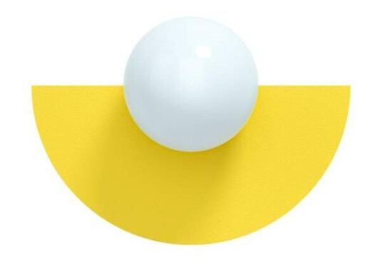 Swedish Ninja - Candy Big Circle 180 S Vegglampe Sunshine Yellow Swedish Ninja