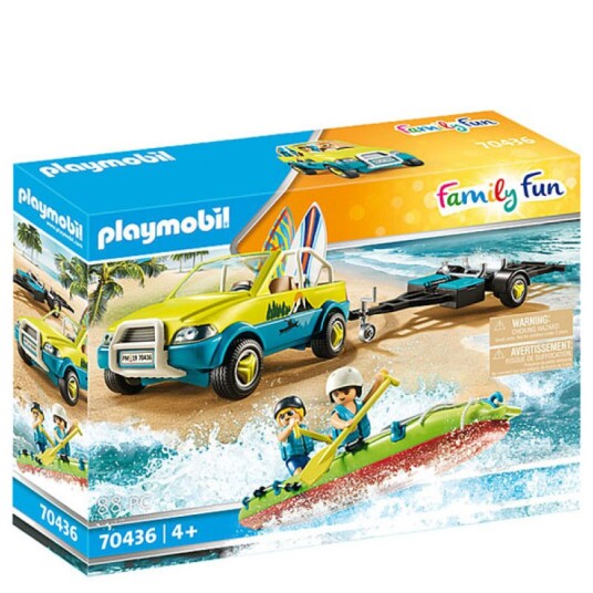 Playmobil Family Fun Strandbil Med Kano 70436