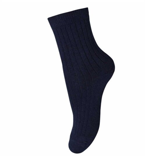 MP 7080 Cotton Plain Socks 8 Black 0/19-21