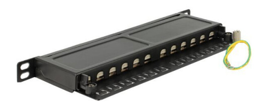 Delock Patchpanel Sort Cat6a 0.5u
