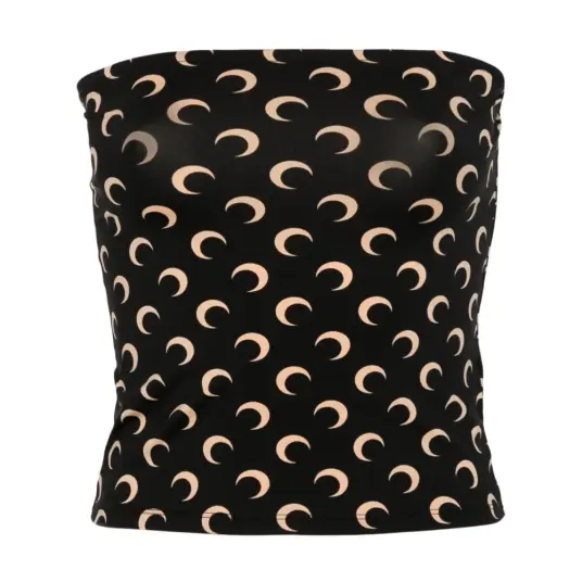 Marine Serre Dame Topper Svart M