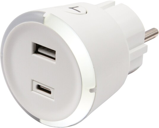 CAPiDi USB Lader / Timer A+C White
