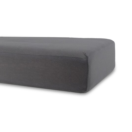 In Style Laken sprinkelseng - 60x120x15 cm - Grå jerseylaken til babyseng -
