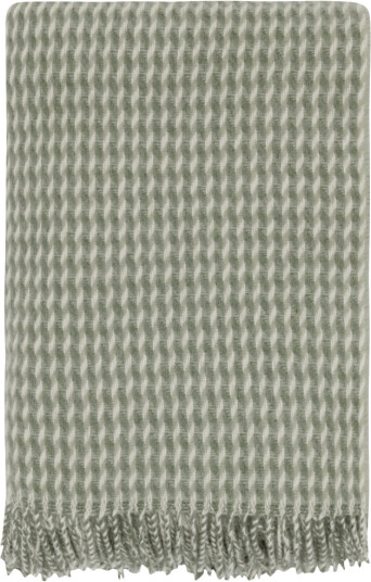 Høie Of Scandinavia Ullplaid 100 % ren ny ull ullteppe Teide dempet grønn 120x180 cm Høie Of Scandinavia Ullplaid 100 % ren ny ull ullteppe Teide dempet grønn 120x180 cm