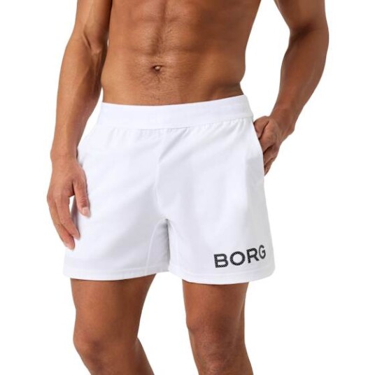 Bjørn Borg Borg Shorts 6 Inch Herre Brilliant White XL Bjørn Borg Borg Shorts 6 Inch Herre Brilliant White XL