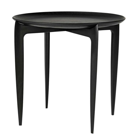Fritz Hansen Foldable Tray Table Ø 45 cm Svart