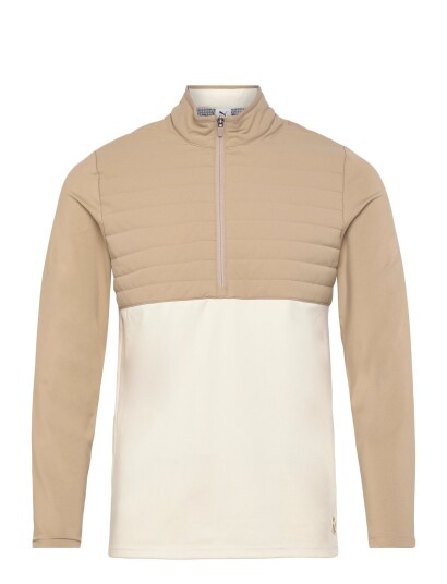 PUMA Golf Cloudspun Tech Hybrid 1/2 Zip Beige XXL