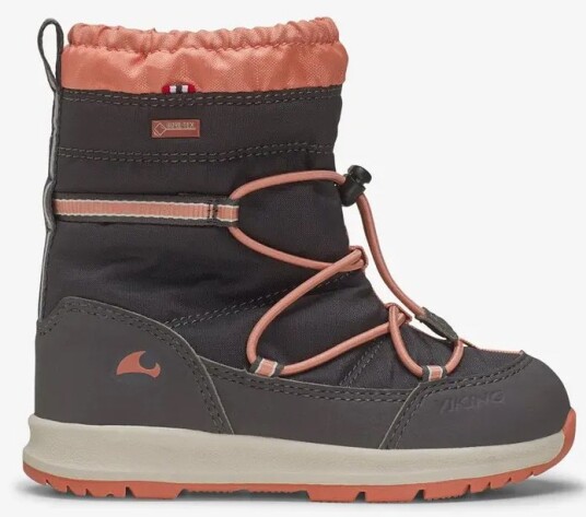 Viking Oksval High Gtx Warm Vintersko 9182 Dark Grey/Peach 28
