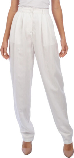 Emporio Armani Dame Bukser Hvit XS, Emporio Armani Dame Bukser Hvit XS,