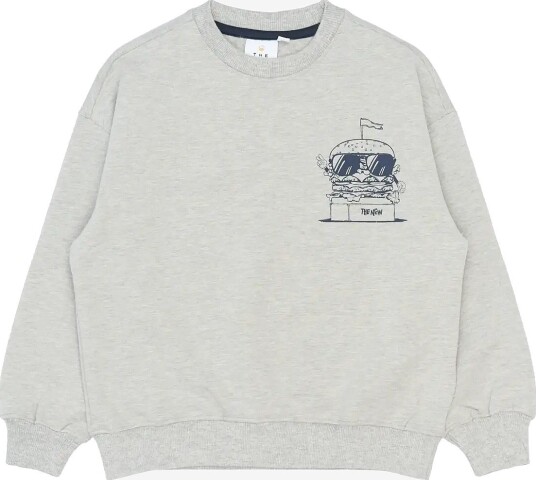 The New Tnstevie Os Sweatshirt   LIGHT GREY MELANGE   98/104