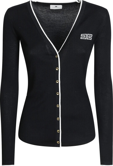 Elisabetta Franchi Dame Strikkevarer Svart M, Elisabetta Franchi Dame Strikkevarer Svart M,
