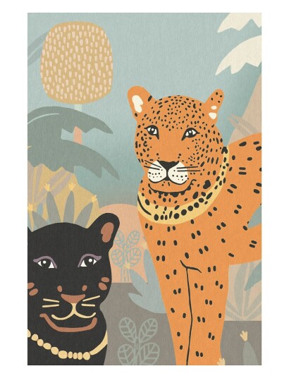 Majvillan Poster Black Panther Blue 40X50CM