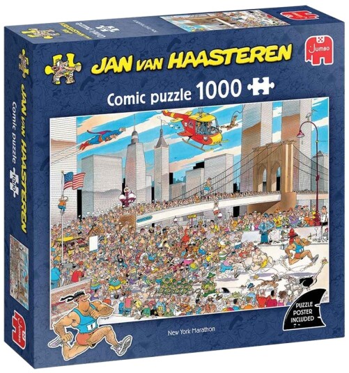 Jan van Haasteren Puslespill 1000 brikker New York Marathon Jan van Haasteren Puslespill 1000 brikker New York Marathon