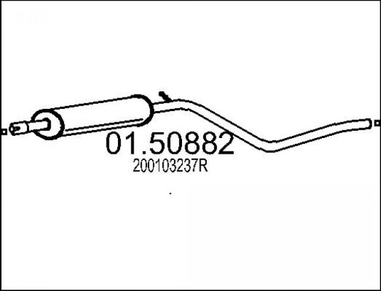 Midtre eksospotte MTS 01.50882 Midtre eksospotte MTS 01.50882