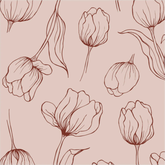 Cooee Design Tulipa servietter 33x33 cm Blush