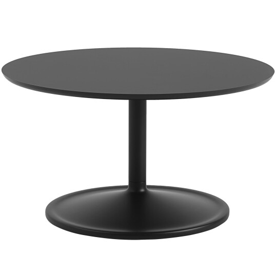 Muuto Soft Salongbord Ø75 cm Nanolaminat Sort