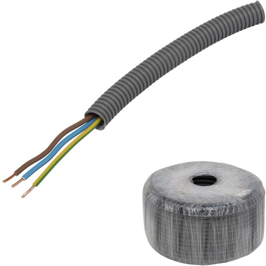 Pipelife EQ PowerFlex 16 mm 100 m Brannklasse D Strømkabel 3G 2,5 mm² Pipelife EQ PowerFlex 16 mm 100 m Brannklasse D Strømkabel 3G 2,5 mm²