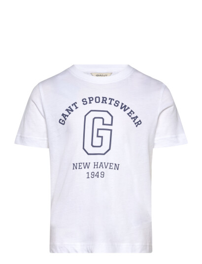 GANT Gant Sportswear Arch T-Shirt - White - 98-104