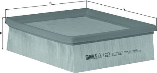 Luftfilter MAHLE ORIGINAL LX 1622 Luftfilter MAHLE ORIGINAL LX 1622