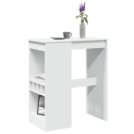  Barbord med stativer hvit 90x47,5x103,5 cm konstruert tre 8721158386250