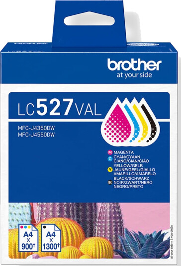 Brother Blekkpatron Pakke LC-527VAL Sort/CMY (1.200/3x900 sider)