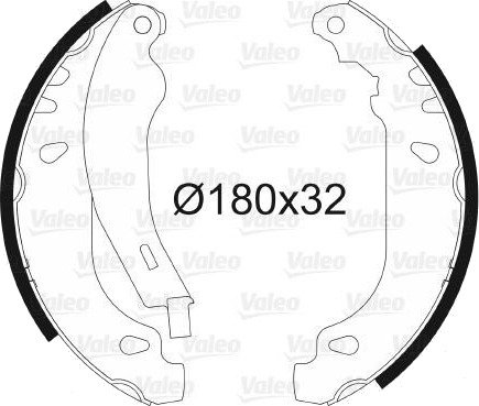 Bremsesko sett VALEO 562084
