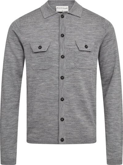 Bruun & Stengade Bs Zaouma Regular Fit Knitwear GREY S Bruun & Stengade Bs Zaouma Regular Fit Knitwear GREY S