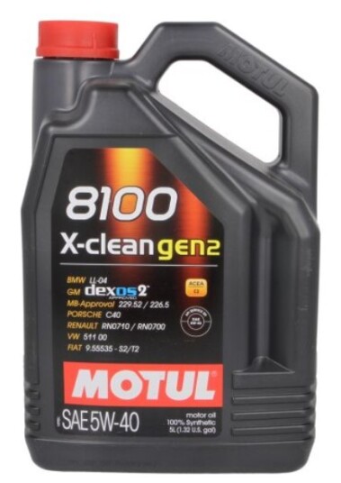Motorolje MOTUL 8100 X-CLEAN GEN2 5W40 5L