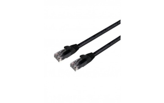 Mercodan Ultraflex Patchcord Cat6 Utp 1,0M Svart Lszh Halogenfri Awg26 Kobber Fluke Testet 1M Cat6 U/Utp Utp Rj 45 Rj 45 371238010