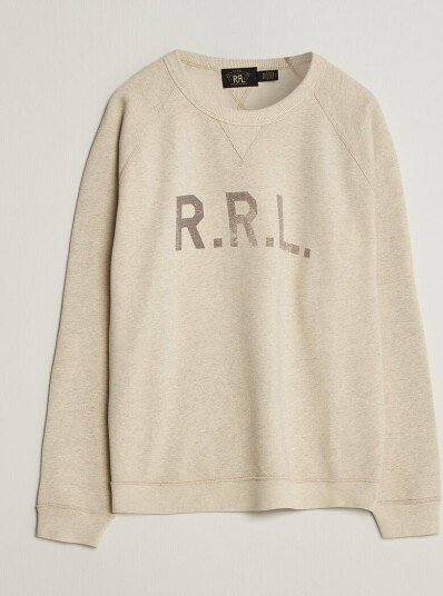 RRL Raglan Sleeve Sweatshirt Oatmeal Heather RRL Raglan Sleeve Sweatshirt Oatmeal Heather