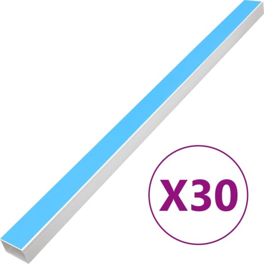 vidaXL Kabelkanal Selvklebende 50x25 mm 30 m PVC vidaXL Kabelkanal Selvklebende 50x25 mm 30 m PVC