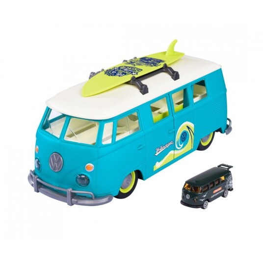 Majorette T1 Oppbevaringsbil M/ Lekebil 32cm Volkswagen Majorette T1 Oppbevaringsbil M/ Lekebil 32cm Volkswagen