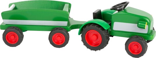 Small Foot Leketraktor Med Gummihjul 3+ År Woodfriends