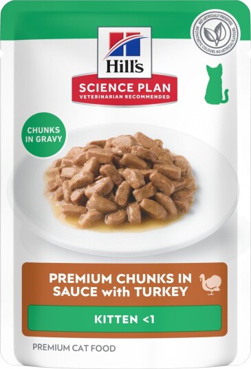 Hill'S Science Plan Kitten Våtfôr Til Kattunger Kalkun 12 X 85 G
