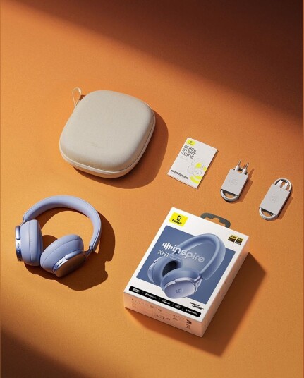 Baseus Inspire Xh1, Trådløs, 20 - 40000 Hz, Samtaler/Musikk, 275 G, Hodesett, Svart