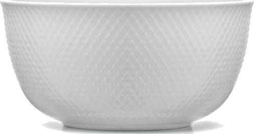 Lyngby Porcelæn Rhombe serveringskål Ø 22 cm hvit Lyngby Porcelæn Rhombe serveringskål Ø 22 cm hvit