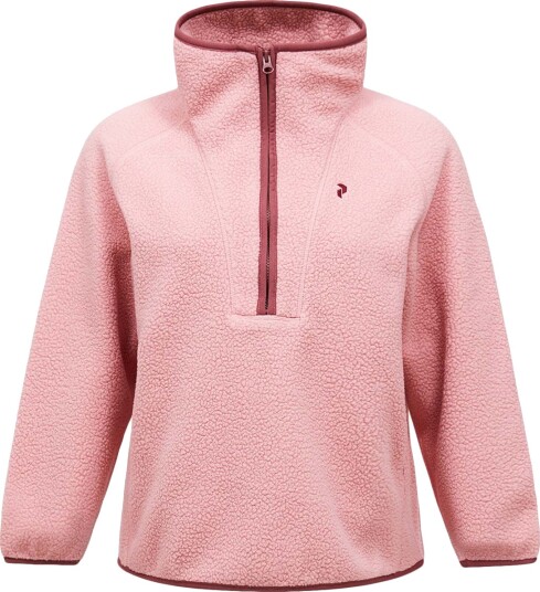 Peak Performance NatureRush Pile Half Zip Fleecetrøye Dame Lyserosa XL