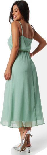 VILA Visiantha strap midi dress Swamp 34