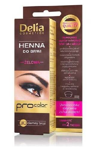 Delia Henna For Eyebrows Gel 3.0 Dark Brown