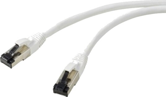 Renkforce Rf-7106488 Patchkabel Cat 8.1 S/Ftp, 0.50 M, Hvit, 1 Stk