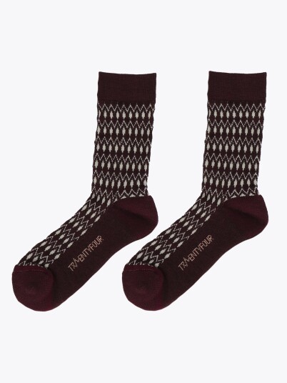 Twentyfour Aurora 2 Pack Ullsokk Burgunder 36 38
